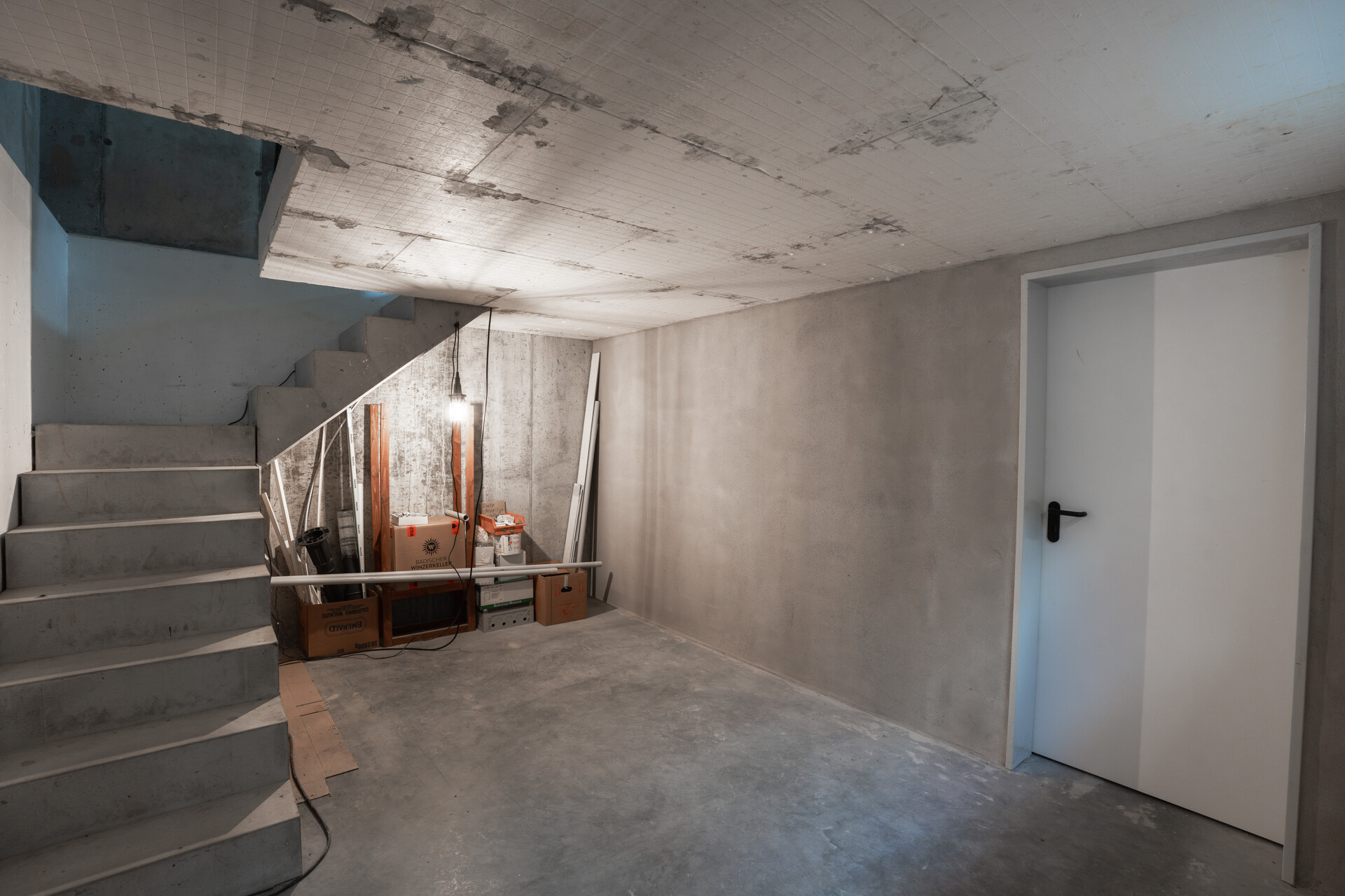 Unterkellerung der Garage Unterkellerung der Garage