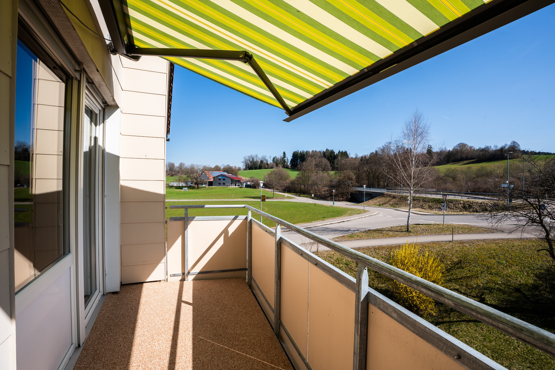 Blick vom Balkon
