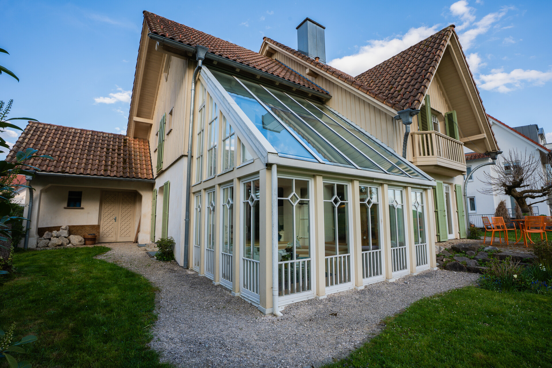 Blick auf den Wintergarten