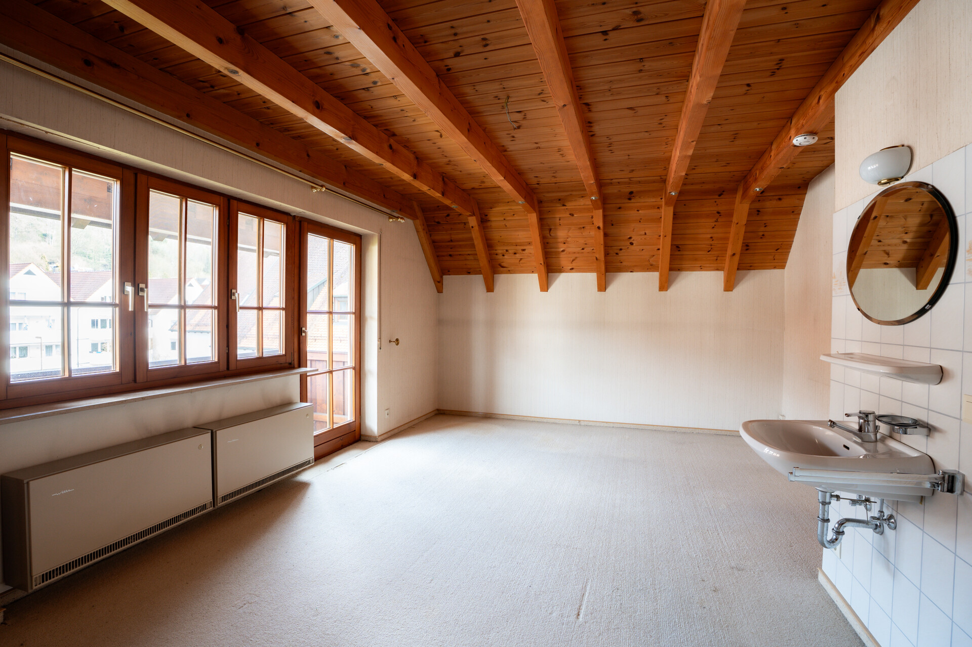 Schlafzimmer mit Balkon